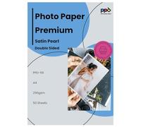 PPD 50 x A4 Inkjet 290 g/m2 Papel fotográfico profesional - estucado por ambas caras con un acabado satinado e imprimible por ambas caras, para todas las impresoras de inyección de tinta - PPD-69-50