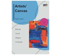 PPD Inkjet - A3 Plus x 10 Hojas de Papel Fotográfico de Lienzo Canvas Imprimible 340 g/m² - 100% Algodón - Lienzo de Arte Personalizable - Para Todas Impresoras de Inyección de Tinta - PPD-85-10