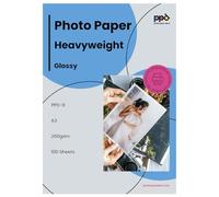 PPD Inkjet - A3 x 100 Hojas de Papel Fotográfico Brillante 260 g/m² - Calidad Profesional - Secado Instantáneo - Para Impresión de Inyección de Tinta - PPD-9-100