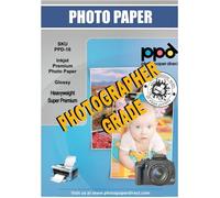 PPD Inkjet - A3 x 50 Hojas de Papel Fotográfico Brillante 280 g/m² - Calidad Profesional - Secado Instantáneo - Para Todas Impresoras de Inyección de Tinta - PPD-16-50