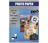 PPD Inkjet Glossy Photo Paper Legal 8.5x14"""" 49lb. 180gsm 9.9mil x 50