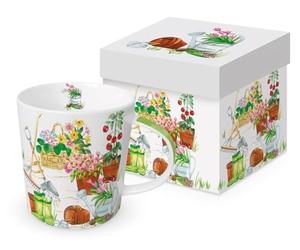ppd Taza de café con caja de regalo, diseño de jardinería