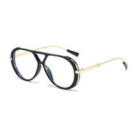 PPFVVTV Gafas de sol clásicas de metal, estilo retro, ovaladas, para mujer y hombre, estilo vintage, a la moda, con protección UV400 (C8)