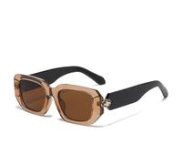 PPFVVTV Gafas de sol con montura poligonal de color, gafas de sol con protección solar (zongse)