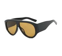 PPFVVTV Gafas de sol de lujo de celebridades, de moda, para hombres y mujeres, con montura grande y degradado, estilo moderno (liangheicha)