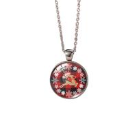 PPGGOPP Juego de Joyas de Navidad para Mujer,Conjunto de Joyas de navidads,Collar de Navidad,Collar Navideño para Mujer,Collar Colgante de navidad para la Fiesta de Navidads Joyería Regalo (B)
