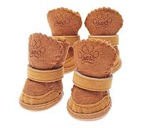 PPGGOPP Zapatos para Perros,4PCS Protector de Pata de Botas para Perros,Zapatos de Invierno para Perros,Zapatos Impermeables para Perros para Perros Antideslizantes,Botas Perro para Perros Pequeños