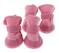 PPGGOPP Zapatos para Perros,4PCS Protector de Pata de Botas para Perros,Zapatos de Invierno para Perros,Zapatos Impermeables para Perros para Perros Antideslizantes,Botas Perro para Perros Pequeños