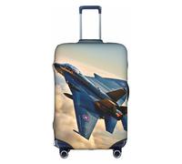 PPHGUT Aircraft Fighter Jets - Funda universal para maleta de viaje, elástica, impermeable, ligera, White, M, Organizador de bolsas