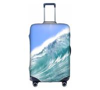 PPHGUT Big Ocean Wave - Funda universal para maleta de viaje, elástica, impermeable, ligera, con impresión HD, White, M, Organizador de bolsas