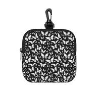 PPHGUT Bolsa de almacenamiento cuadrada con estampado de mariposas dibujadas a mano, impermeable, para viajes, artículos de aseo y cosméticos