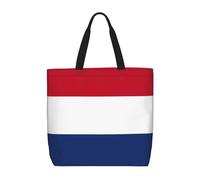PPHGUT Bolsa de gran capacidad con estampado de bandera holandesa para mujer, reutilizable, ligera, para compras y uso diario