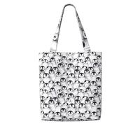 PPHGUT Bolsa de hombro de lona con estampado de pingüinos lindos y versátiles, para compras, viajes, picnic, uso diario