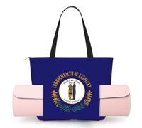 PPHGUT Bolsa de yoga con estampado de la bandera del estado de Kentucky para mujer, con un hombro, ligera, para viajes, entrenamiento, regalos elegantes
