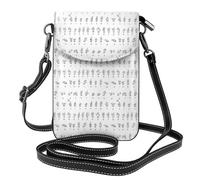 PPHGUT Bolso bandolera ajustable con estampado de alfabeto y lenguaje de señas, para mujer, accesorio de moda ligero
