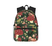 PPHGUT Bright Mushrooms - Mochila informal con estampado artístico de hongos ligeros, versátiles, unisex, viajes, senderismo, uso diario