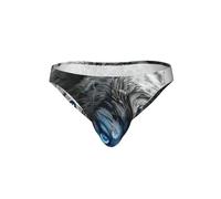 PPHGUT Calzoncillos de bikini para hombre, con estampado de lobo, transpirables, elásticos, suaves, sexis, informales, de talle bajo, Negro, M
