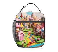 PPHGUT Candy Land - Bolsa de almuerzo portátil reutilizable con aislamiento térmico para actividades al aire libre
