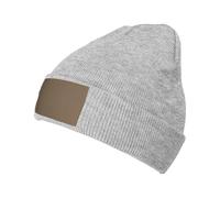 PPHGUT Divertido gorro de invierno con estampado de canguro zoológico (2) para hombre y mujer, gorro cálido grueso y suave para invierno para un gorro cómodo y holgado, gris, Talla única