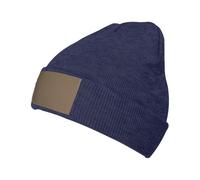 PPHGUT Divertido gorro de invierno con estampado de canguro zoológico (2) para hombre y mujer, gorro cálido grueso y suave para invierno para un gorro cómodo y holgado, azul marino, Talla única