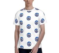 PPHGUT Evil Eyes. Camiseta de manga corta con cuello redondo, suave, elástica, deportiva, vacaciones, uso diario, Negro, XL