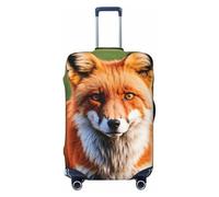 PPHGUT Fox Print - Funda universal elástica para maleta, protector de equipaje, viajes, uso diario, negocios, vacaciones, Black, L, Equipaje de mano