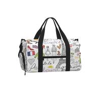 PPHGUT French Paris Tour - Maleta deportiva de mano con estampado de la Torre Eiffel, unisex, impermeable, para viajes, fitness, entrenamiento