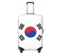 PPHGUT Funda para maleta con estampado de bandera de la República de Corea, universal, elástica, protector de equipaje, viajes, uso diario, negocios, vacaciones, Black, L, Equipaje de mano
