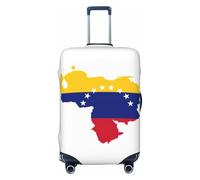 PPHGUT Funda para maleta con estampado de bandera de Venezuela, universal, elástica, protector de equipaje, viajes, uso diario, negocios, vacaciones, Black, L, Equipaje de mano