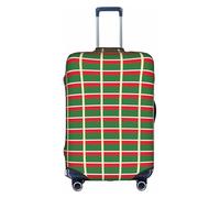 PPHGUT Funda universal para maleta de viaje, elástica, impermeable, ligera, con estampado de bandera de la República de Chechenia, White, S, Organizador de bolsas