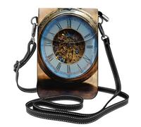 PPHGUT Gears Clock - Bolso bandolera ajustable para mujer, diseño de siglo, color bronce