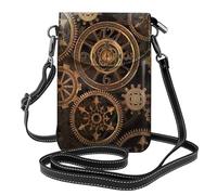 PPHGUT Gears Clock - Bolso bandolera ajustable para mujer, diseño de siglo, color bronce