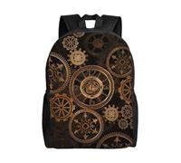 PPHGUT Gears Clock - Mochila de viaje unisex con estampado de siglo de bronce, ligera, de doble hombro, para viajes al aire libre