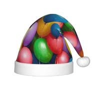 PPHGUT Globos coloridos con estampado de cielo azul, sombrero de Navidad, unisex, para vacaciones, fiestas, Navidad, Año Nuevo, decoración de temporada