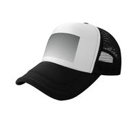 PPHGUT Gorra de béisbol transpirable con estampado de color blanco a negro degradado para pesca, golf, playa, deportes, a la moda, cómoda, Negro, Talla única