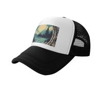 PPHGUT Gorra de béisbol transpirable con texto en inglés "Not All Who Wander are Lost 1" para exteriores, pesca, golf, playa, deportes, a la moda, cómoda, Negro, Talla única