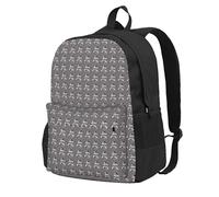 PPHGUT Karate-Highkick-Icon Print - Mochila de gran capacidad para adultos, resistente al agua, para senderismo, entusiastas del aire libre
