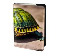 PPHGUT Lord Howe Island Sea Turtle Print - Documento de viaje para hombre y mujer, ligero, elegante, seguro, negocios, ocio, Black, Talla única
