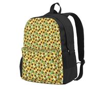 PPHGUT Mochila de gran capacidad con estampado de girasoles amarillos, resistente al agua, para amantes del aire libre, senderismo