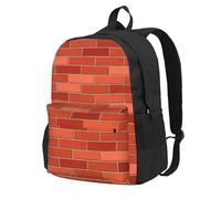 PPHGUT Mochila de gran capacidad para adultos, resistente al agua, para senderismo, entusiastas del aire libre, con estampado de pared de ladrillo rojo