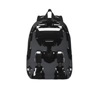 PPHGUT Mochila unisex con estampado de robot negro, ligera, doble bolsa de hombro, viajes, uso al aire libre, escapadas de fin de semana, NEGRO, S