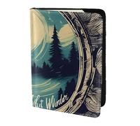 PPHGUT Not All Who Wander are Lost 1 Impresión Hombres Mujeres Pasaporte Documento de Viaje Ligero Stylis Seguro Negocios Ocio, Black, Talla única