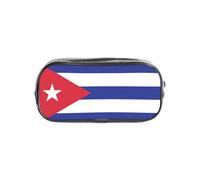 PPHGUT Organizador de papelería transparente con estampado de bandera cubana para escuela, viajes, oficina, trabajo, suministros deportivos