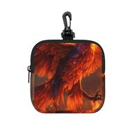 PPHGUT Phoenix Print - Bolsa de almacenamiento cuadrada impermeable para mujer y hombre, bolsa organizadora de viaje para artículos de aseo y cosméticos