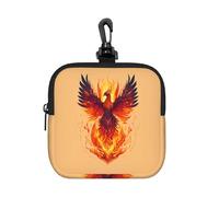 PPHGUT Phoenix Print - Bolsa de almacenamiento cuadrada impermeable para mujer y hombre, bolsa organizadora de viaje para artículos de aseo y cosméticos