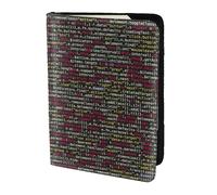 PPHGUT Programador de código de programación impreso para hombres y mujeres, pasaporte, documento de viaje, ligero, estilo seguro, negocios, ocio, Black, Talla única