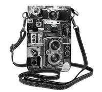 PPHGUT Retro Cool Camera Collection - Bolsa de hombro ajustable para mujer, funda para teléfono, ligera, accesorio de moda