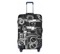 PPHGUT Retro Cool Camera Collection - Funda universal para maleta de viaje, elástica, impermeable, ligera, White, S, Organizador de bolsas