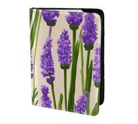 PPHGUT Sello de lavanda para hombre y mujer, documento de viaje, ligero, estilo seguro, negocios, ocio, Black, Talla única