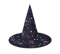 PPHGUT Sombrero de fiesta de carnaval con estampado de mapa de constelación de estrellas, para adultos, cosplay, reuniones familiares, eventos